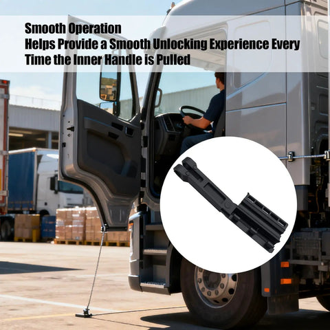 Volvo Truck Outer Door Handle Lower Linkage Rod Replacement Black Finish Built Tough For Easy Install And Long Lasting Durability Restores Smooth Door Release And Reliable Operation Across Volvo Trucks, black plastic rod