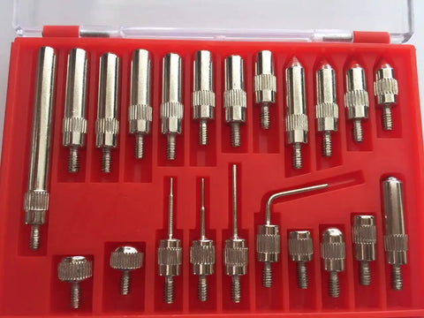 22 Piece Dial And Electronic Indicator Point Set With Inch Thread 4-48 In A Durable Plastic Case Handy Pro Grade Tools For Most Dial Indicators Fits American And Import Dial Indicator Models Includes Anvil Point Set