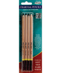 Dope Charcoal Pencil Set 3 Degree White 4 Piece Carded For Sketching And Drawing By Artists Includes Graphite And Charcoal Pencils