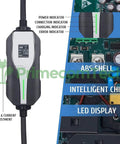 Tesla Level 2 EV Charger 240V 32A And 40A Dual Rate NEMA 14-50 Home EVSE with LED display and indicators