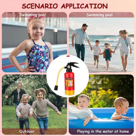 Rad 11-Inch Fire Extinguisher Squirter, Killer Water Shooter Toy For Kids, Wicked Cool Firefighter Role Play Gear, Ultimate Summer Beach Blast And Backyard Splash Session In Bold Red