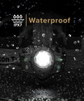 Hardworking Tactical LED Headlamp With Five LEDs 650 Lumen Spot And Flood Beam Plus Hardhat Mount waterproof in rain