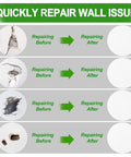 Drywall Repair Kit With Aluminum Patch Set For Quick Hole Fix, 13 Piece Wall Patch Kit repair before and after comparison