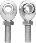 Heavy Duty Half Inch Rod End Bearings Kit Spherical Heim Joints With Chromoly Shaft Support Jam Nuts Left Hand And Right Hand Threads Half Inch By Twenty For Steering Linkage 2 Pieces, two rod ends with nuts