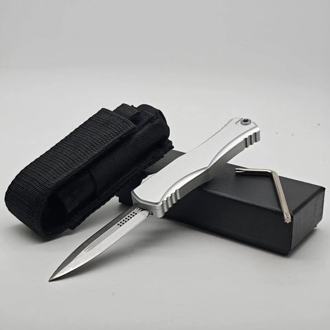Rugged Folding Knife With Belt Clip For Camping And Outdoor Gear, 8.27 Inch Overall Length, 3.9 Inch Blade with sheath and tool