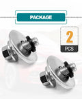 Full Throttle 3/4 Inch Go Kart Clutch Bolt Kit With Lock Washers 10 Or 12 Tooth Design Compatible With Predator 212 Mini Bike Engines Stainless Steel Heavy Duty 2 Pack showing two stainless bolts with washers.