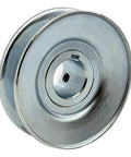 Heavy Duty 3.5 Inch V Belt Pulley With 1 Groove 1 Inch Bore 1/4 X 1/8 Keyseat Includes 2 Screws And Wrench Zinc Plated 1020 Steel Motor Pulley For A B 5L 4L AX BX V Belts