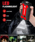 Hand holding Beast 4000A Car Jump Starter Portable Jump Box With USB QC3 LED Light And Jump Cables, compact design.