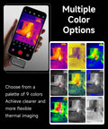 Type-C Thermal Camera For iPhone And Android Devices With 320x240 Resolution And 15x Digital Zoom, showcasing color options