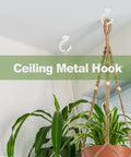 Top Notch Ceiling Hooks For Hanging Plants And Storage Gear Featuring Tough As Nails Steel Swag Hooks with indoor plant holder