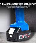 18V 4.0Ah battery pack for Badass 6 Ton Electric Hydraulic Crimping Pliers with premium lithium power and durability.