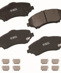 Ceramic Front Brake Pads for Town and Country Grand Caravan Journey Liberty Wrangler Routan Single Piston Calipers 302mm