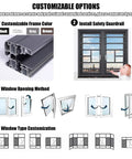 Customizable options for 31x41 Casement Basement Egress Window With Rugged Aluminum Frame And Double Tempered Insulated Glass.