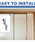 4 Pack 19mm Shower Door Rollers With M4 Screws, stainless steel sliding door runners installed on wooden frame