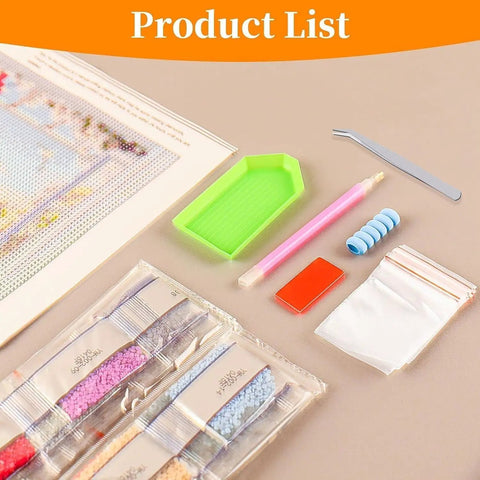 Diamond Painting Kit For Adults Beginners 5D Full Drill DIY Tiger Art Set With Dope Tools Stress Relief Craft Gift 12x16 Inches