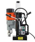 Heavy Duty 1550W Magnetic Drill Press Packs Serious Muscle With 2922 Pound Base Grip for precision steel coring.