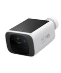 Solar Powered Outdoor Security Cam With 2K Resolution No Subscriptions Built In 8GB Storage Wireless Setup Continuous Power