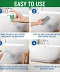 Steps to use Tub And Tile Touch Up Paint Kit In High Gloss White For Scratches And Chips On Tubs Tiles Sinks Toilets And Fiberglass.