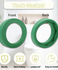 Front and back view of tank gasket from 3 Inch Toilet Tank To Bowl Coupling Kit Compatible With Champion 4, fits 3 inch flush valve