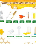 All In One Beekeeping Starter Kit With 30 Piece Gear And Protective Jacket For Beginners To Pros includes various tools