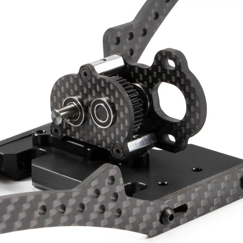 Ultra Light Portal Transmission Carbon Gearbox With Adapter Plate For 1x10 Scale Rigs LCG Chassis Titanium Output Shaft