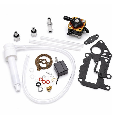 Outboard Fuel Pump And Carb Repair Kit For 9.5 HP Marine Outboards, Complete Fuel System Service Kit with gaskets and tubing