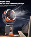 Portable Camping Fan With Built In Power Supply Three Speed Settings Lightweight ABS Plastic Body