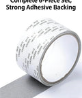 Self-Adhesive Mesh Tape For Window Screen Repair Patch roll showing strong adhesive side and mesh, value pack of 6.