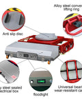 Heavy Duty Electric Machinery Mover Skate With 360 Degree Mobile Design For Tough Industrial Tools and Equipment Transport Needs with anti-slip disc.