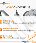 "All In One Engine Timing Chain Kit With Intake And Exhaust VVT Gear Sprocket For Hyundai Elantra 1.8L infographic"