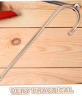Golden Adjustable Curved Lamp Rod Replacement With Threaded Hardware DIY Quick Fix For Lamp Repairs Versatile Lighting Angles.