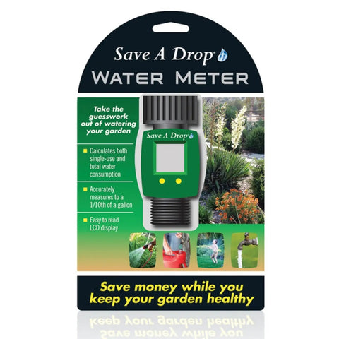 Easy Read Hose Water Meter For Lawn Care That Tracks Water Flow Records Total Water Used And Each Watering Kicks Guesswork To The Curb, green LCD display