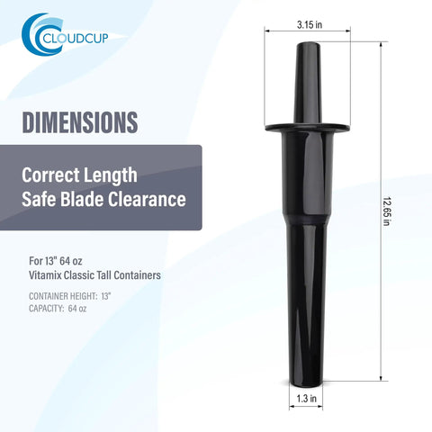 Tamper Replacement For Classic 64 Oz Blender Jar Fit 13 Inch Tall Container Replacement Part For 5200 6300 5000 760 Series