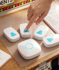 Attention Grabbing Classroom Doorbell Set With 4 Push Buttons And 1 Receiver Waterproof Wireless Buzzer for Teachers on Desk