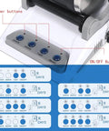 Electric Rock Tumbler Kit With Timer And Detachable Polisher showing timer buttons and display panel