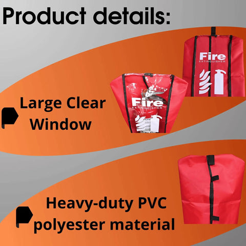 Large Fire Extinguisher Cover Pack Of 6 Heavy Duty Dustproof Scratch Resistant Protective Sleeve For 10 To 20 Lbs Units