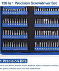 Heavy Duty 126 Piece Precision Screwdriver Set With Magnetic Torx Bits And Premium Sturdy Material For Fixing iPhone Laptop Gadgets Anywhere You Go, 111 bits