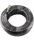 Heavy Duty Flexible Rubber Pneumatic Air Hose Kit 15 Meter Length 900 PSI Burst 5 Piece Compressor Accessory Set With Arrow Storage Case Fittings For Air Compressor Use On Projects Inside Garage Or Shop Top Tier Solid Gear Built To Last Forever coiled rubber hose with fittings