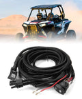 Upgraded Fan Override Switch Kit With Relay And LED Rocker Switch for Polaris RZR Ranger Can-Am X3 Maverick Defender