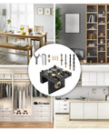 3 In 1 Dowel Jig Kit Self Centering Doweling Jig For Straight Dowel Holes with accessory bits and tools displayed in home settings