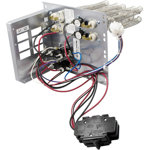 10 kW Electric Heater Kit With Circuit Breaker For HVAC Air Handler showing wiring and coil components