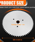 60 Tooth Go Kart Live Axle Sprocket For 40 41 And 420 Chain With One Inch Bore And Quarter Inch Keyway Nine Point Seven Five Inch Outer Diameter Compatible With Yerf Dog And Murray Go Karts Beefed Up Performance Upgrade