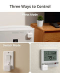 Three control modes for Fingerbot Button Pusher for Rocker Switches and One Way Buttons Bluetooth Smart Control, easy setup.
