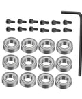 Top Mounted Router Bit Bearing Replacement Kit For Woodworking, Pro Grade Precision Milling, Easy Install With Bearings, Screws, And Wrench