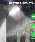 Powerful Solar Street Light For Outdoors With 900 LEDs, 45000 Lumen Flood Lights, IP67 Waterproof in rain at night
