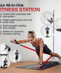 Kickass Aluminum Wall Mounted Fitness Anchor Platform For Heavy Lifting And Muscle Sculpting Adjustable Home Gym Rig With Legit 300 Pound Capacity And Super Quick Install during full-body workout with resistance bands.