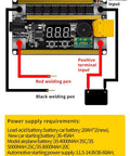 Wiring diagram for Handheld 12V Spot Welder Control Board Kit With 99 Power Levels And 2400A Peak Output DIY PCB Circuit