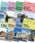 Eight Poster US Government Buildings Set For Classrooms 12 By 18 Inch Wall Posters Social Studies showcasing key landmarks.
