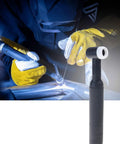 Heavy Duty Wp-26F TIG Torch Head Replacement Kit with durable copper construction nose in use for welding stainless steel.