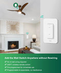 3 Way Wireless Light Switch And Receiver Kit With 200ft RF Range Remote Control for ceiling light, no rewiring needed